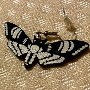 Resin Moth Earrings *Unknown Artist/Brand*